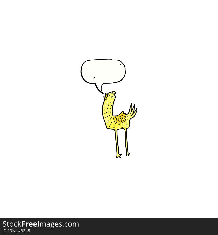 funny cartoon bird