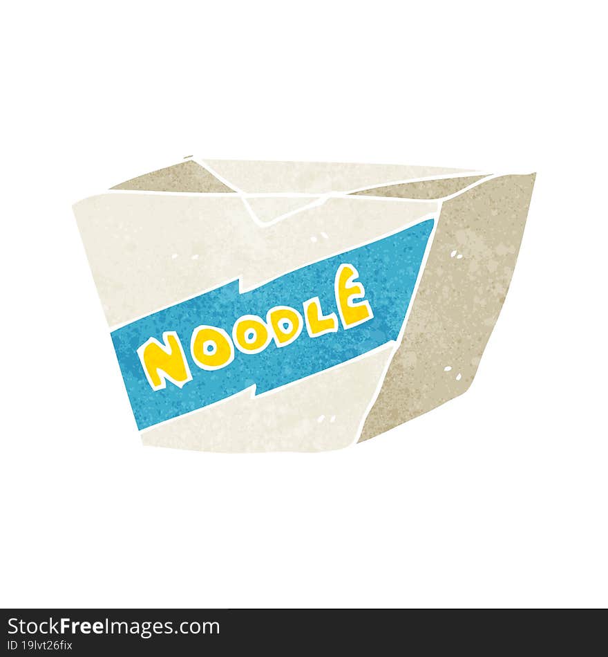 cartoon noodle box