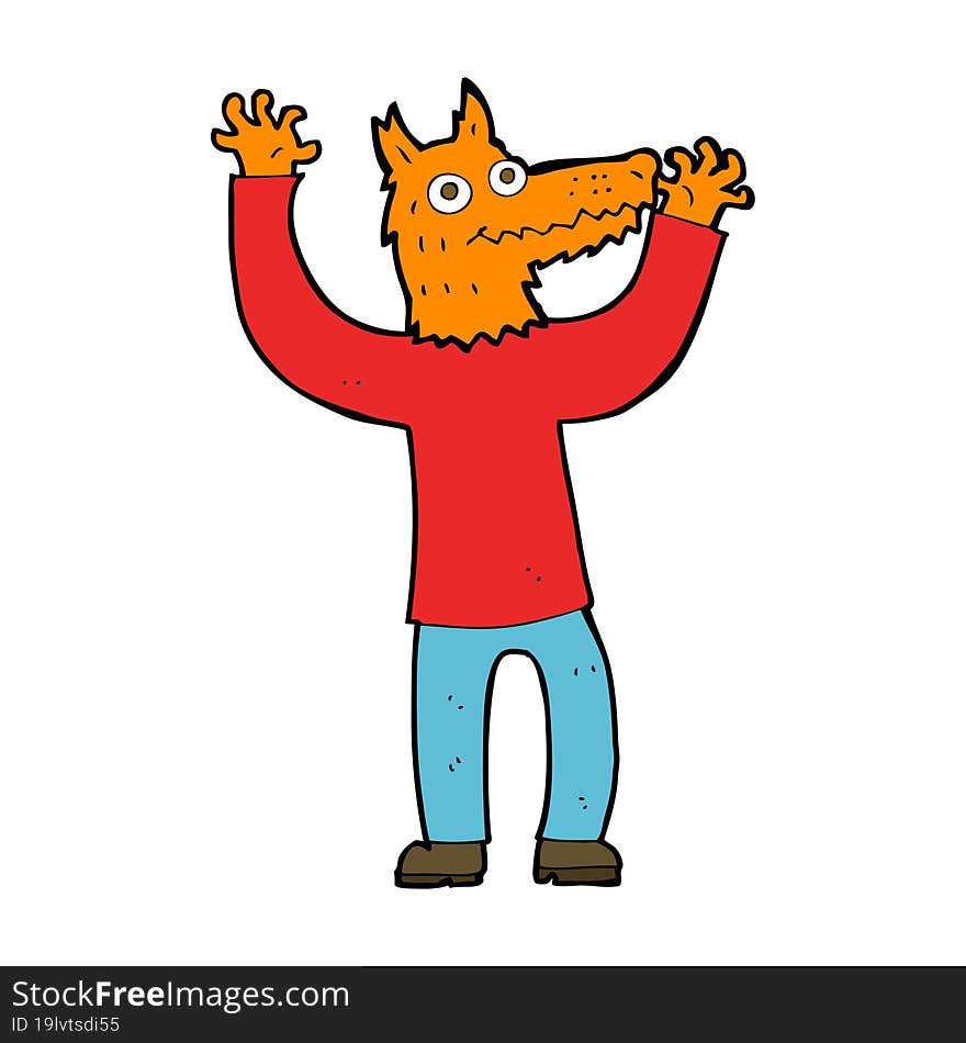 Cartoon Fox Man