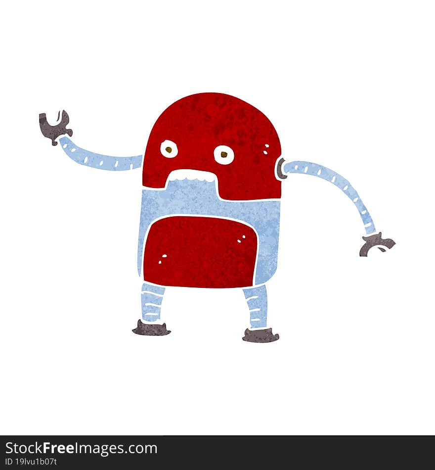 funny cartoon robot