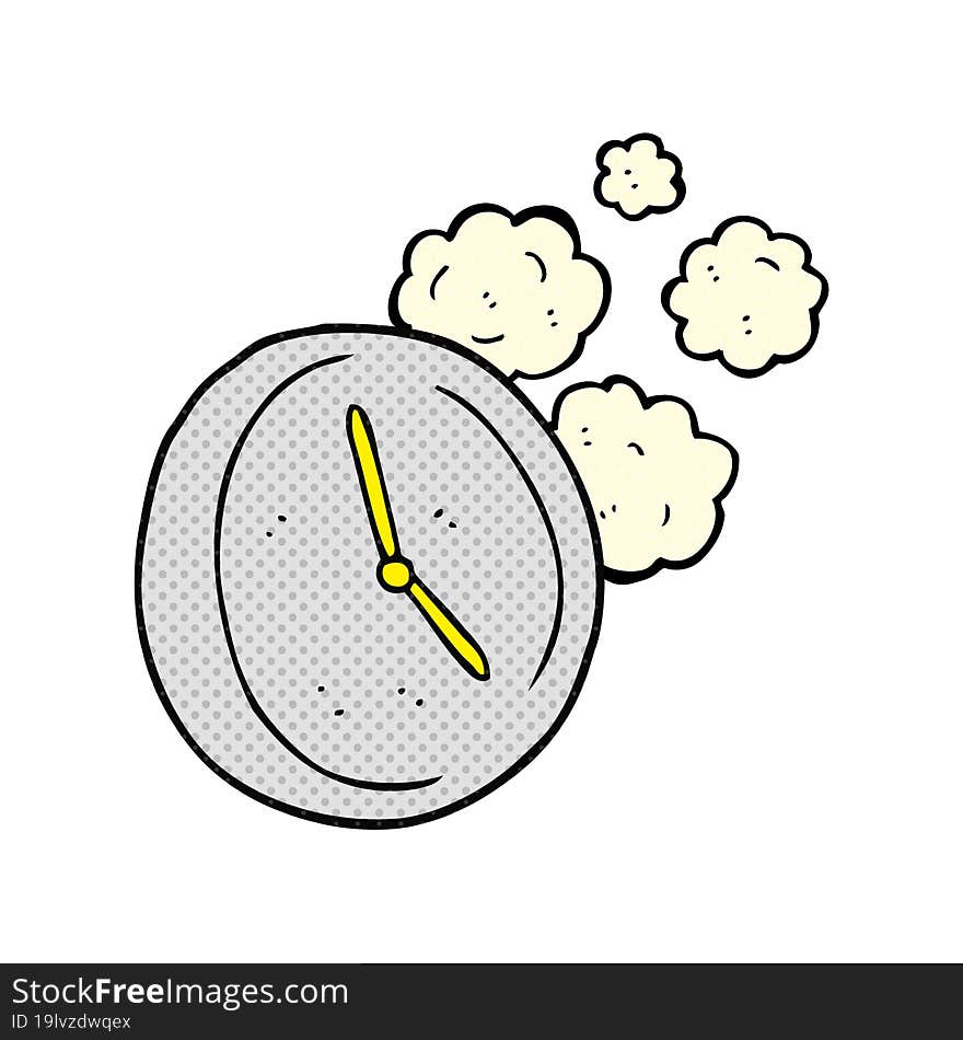 Cartoon Ticking Clock