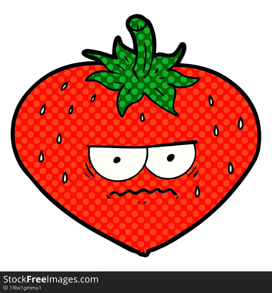 cartoon strawberry. cartoon strawberry