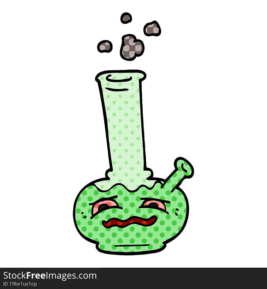 cartoon doodle bong