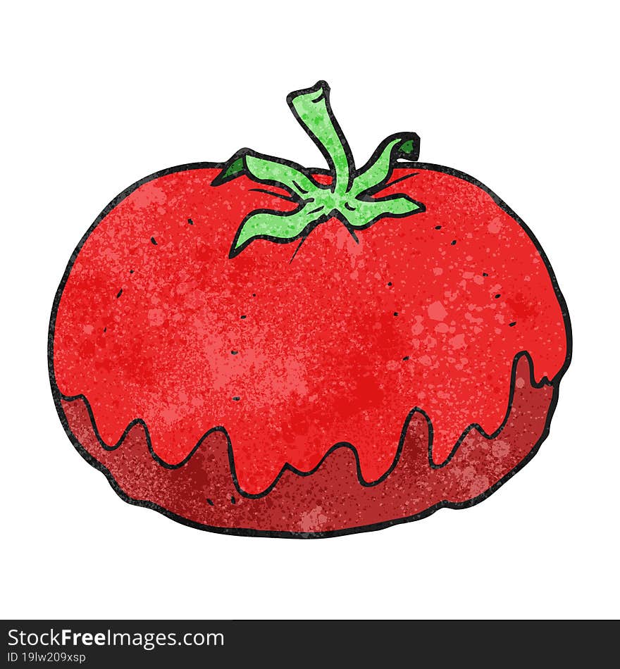 Textured Cartoon Tomato