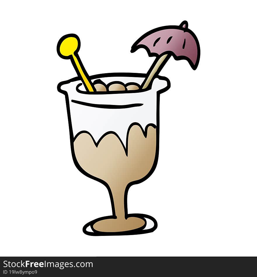 cartoon doodle cocktail