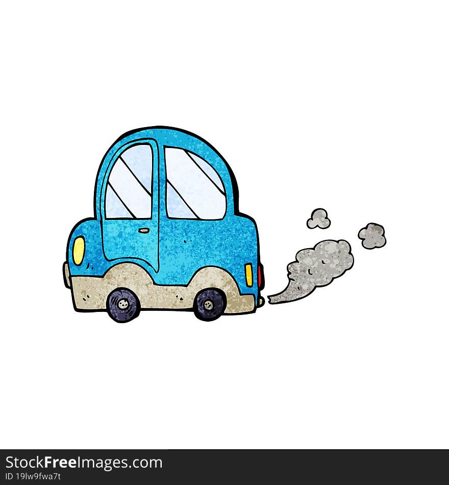 cartoon car