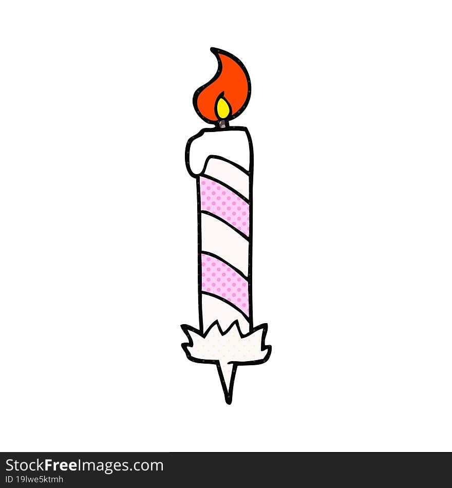 Cartoon Birthday Cake Candle