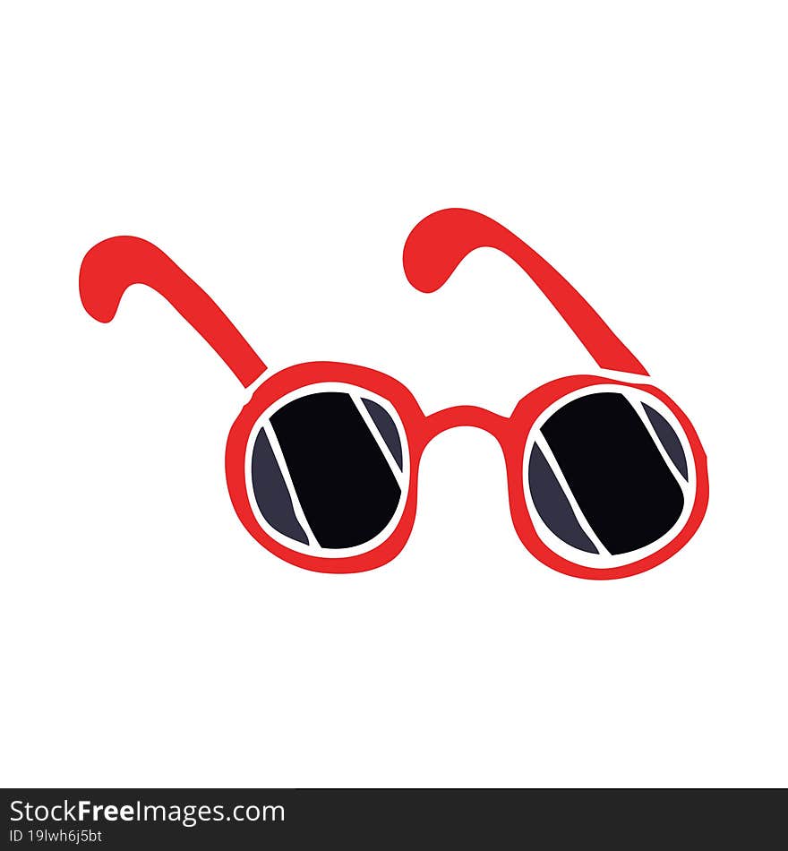 Cartoon Doodle Sun Glasses