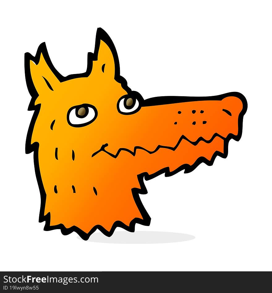 cartoon fox head