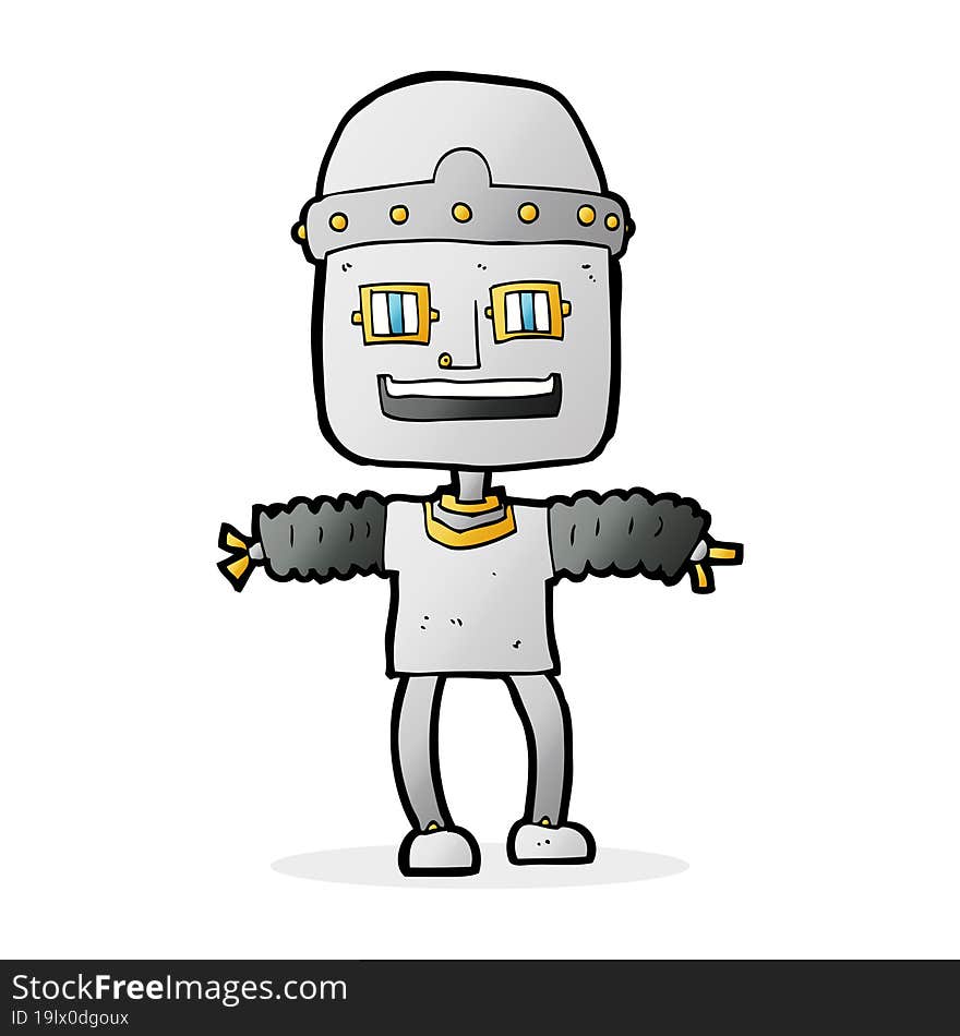 cartoon robot