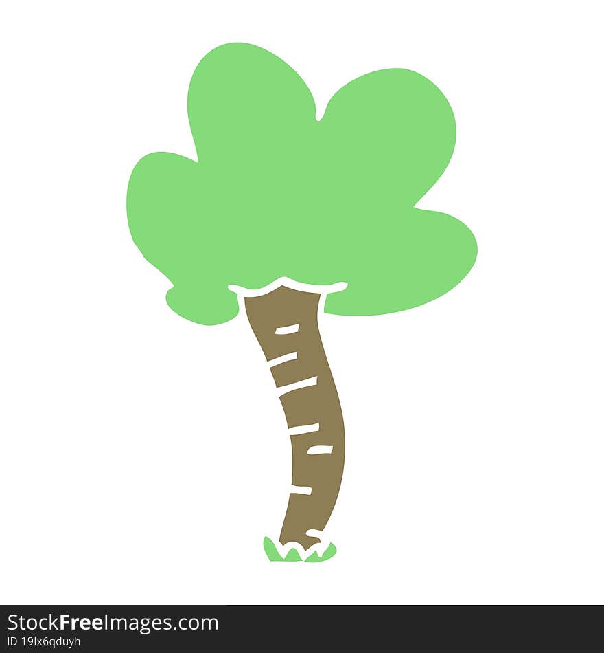 cartoon doodle tree