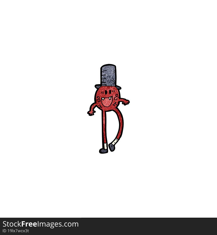 cartoon dancing monster