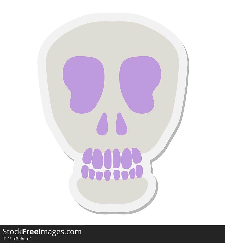 Spooky Skull sticker