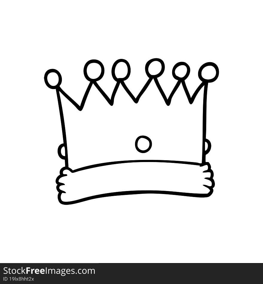 cartoon crown. cartoon crown