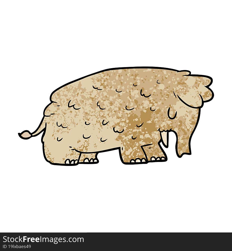 cartoon mammoth. cartoon mammoth