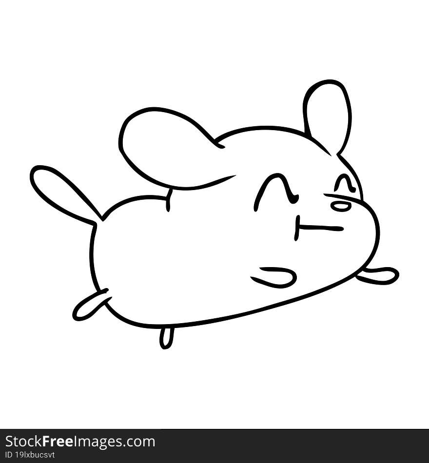 line drawing illustration kawaii of a cute dog. line drawing illustration kawaii of a cute dog