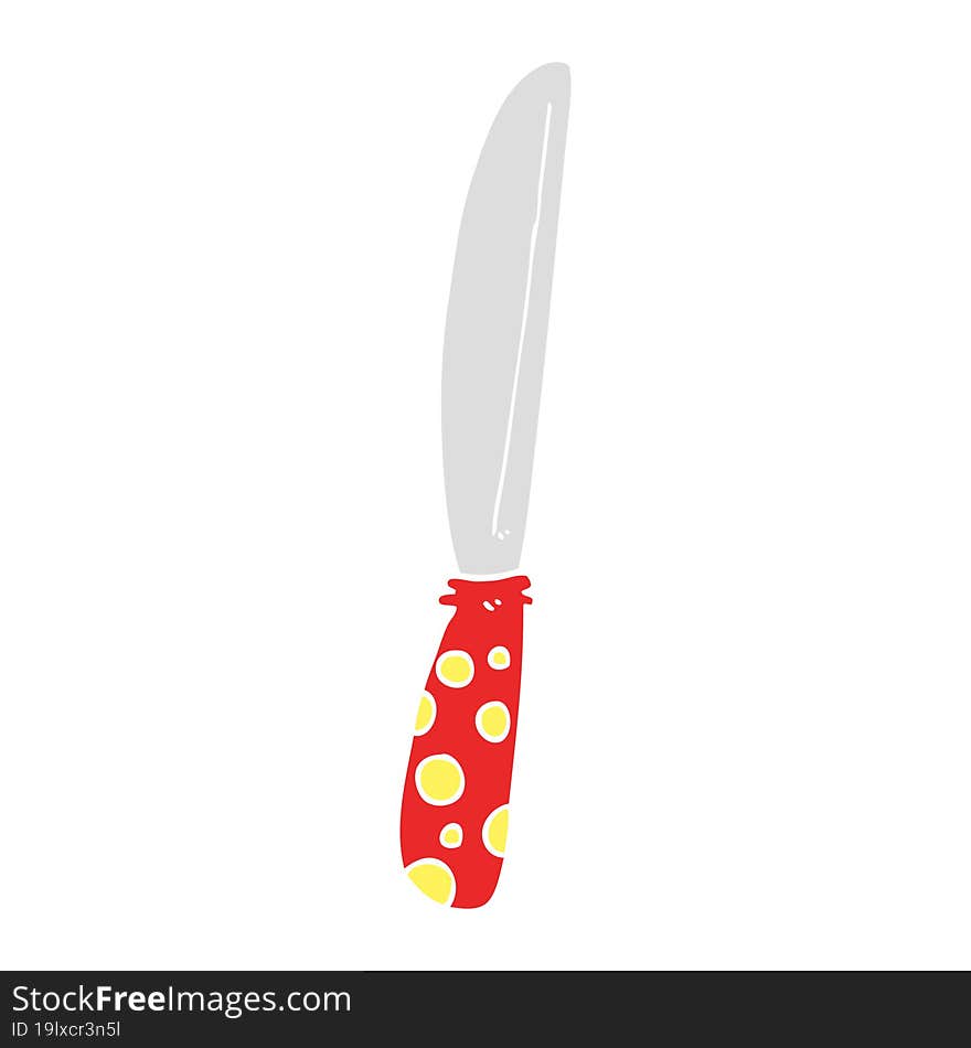 flat color style cartoon knife