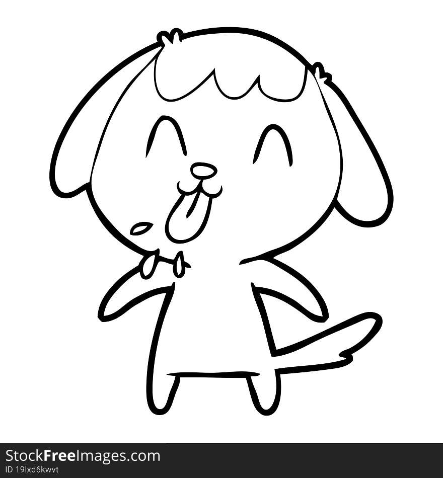 cute cartoon dog. cute cartoon dog