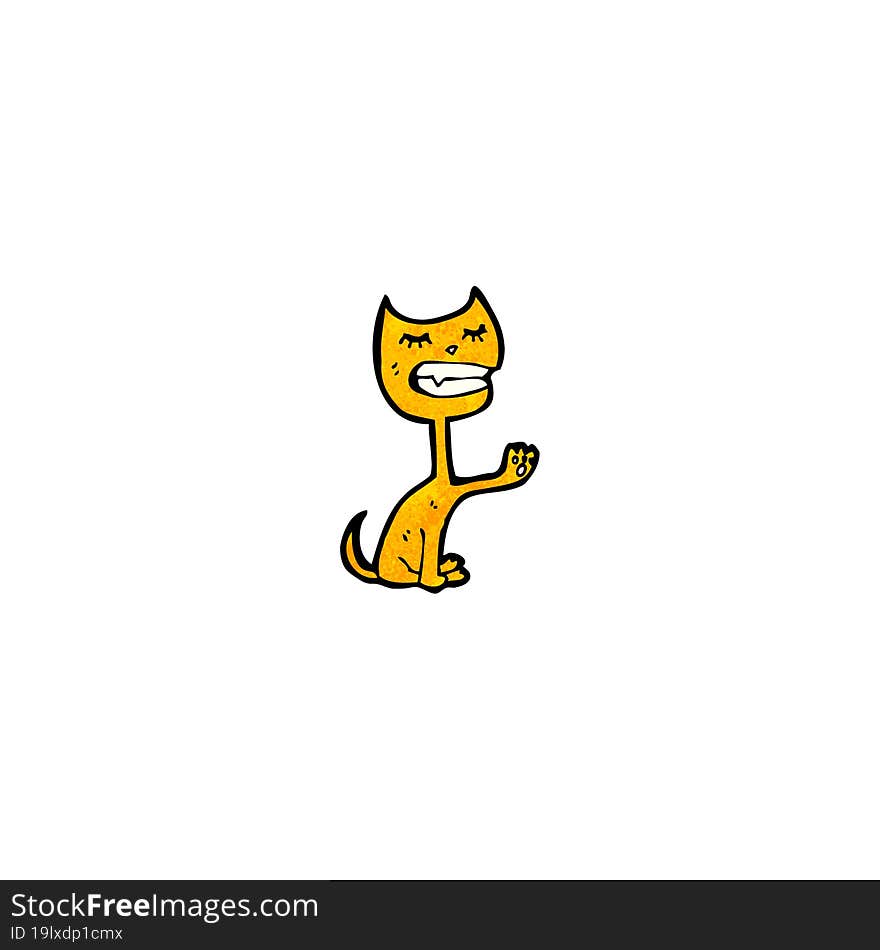 Funny Cartoon Cat