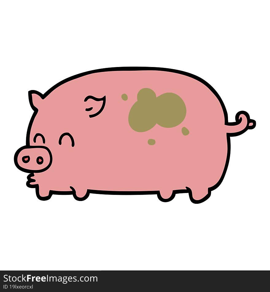 cute cartoon pig