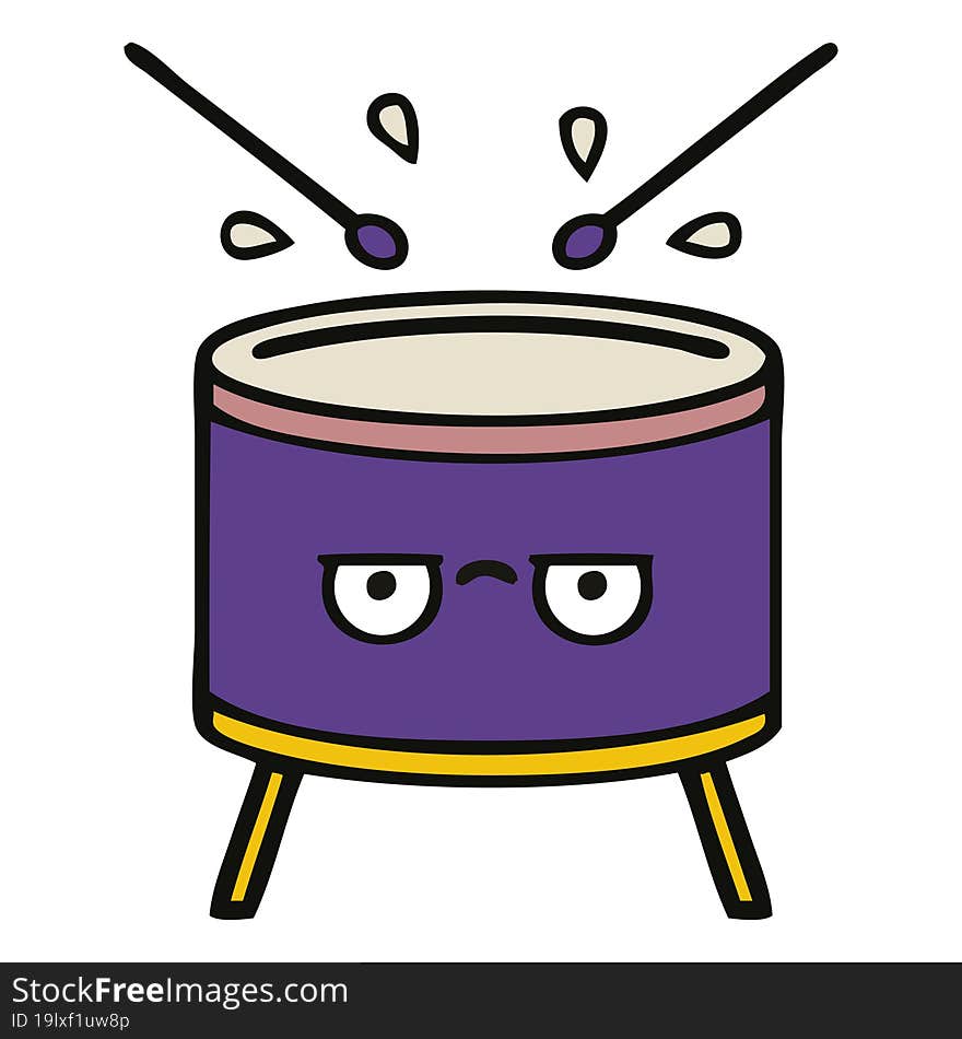 cute cartoon drum