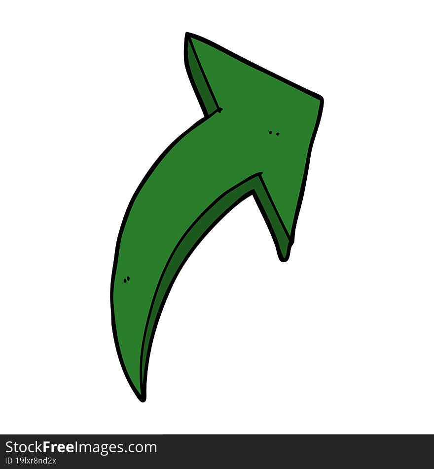 cartoon pointing arrow