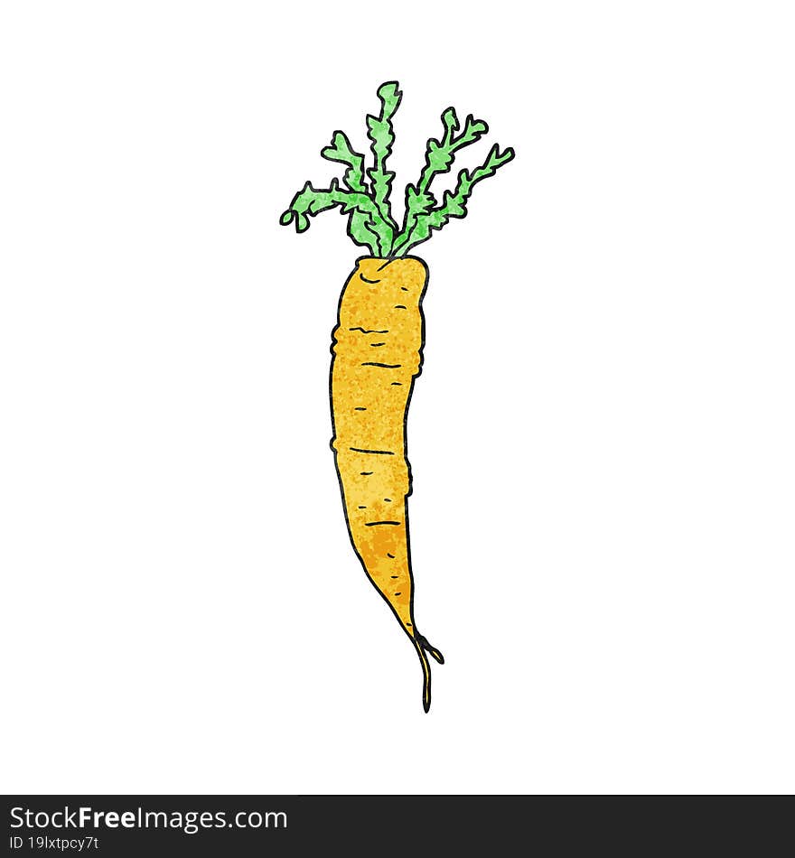 textured cartoon carrot