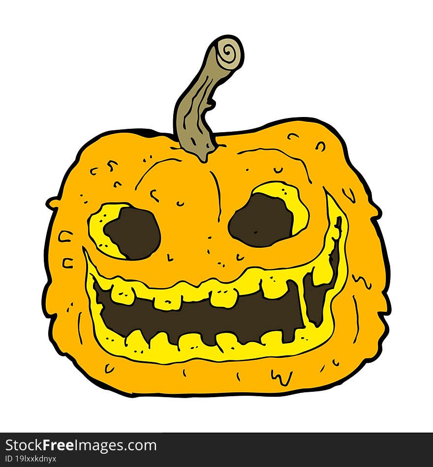 Cartoon Spooky Pumpkin