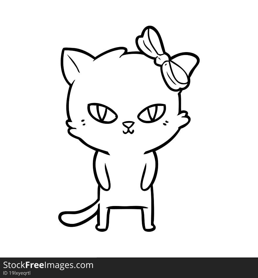 cute cartoon cat. cute cartoon cat