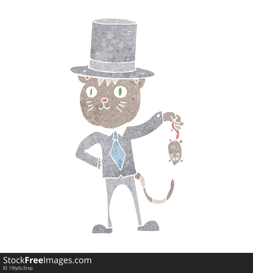 cartoon rich cat