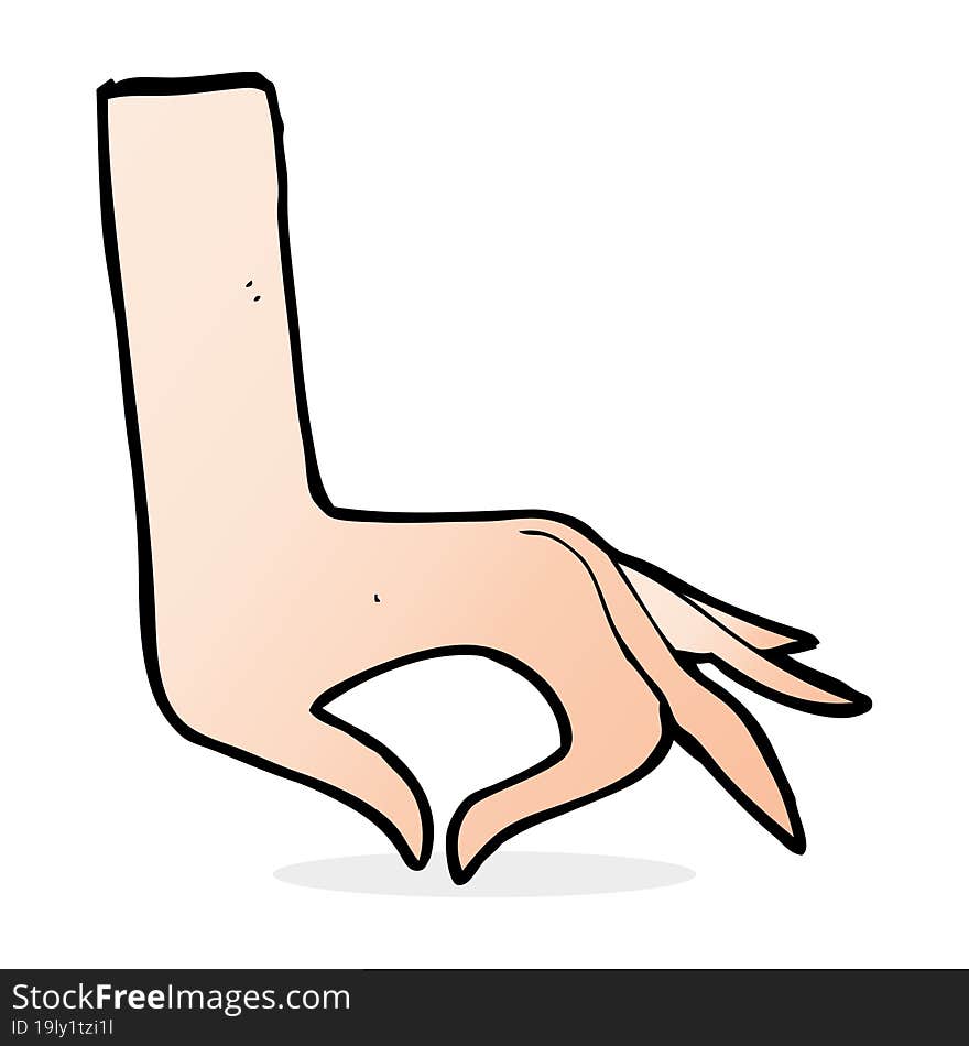 cartoon hand symbol