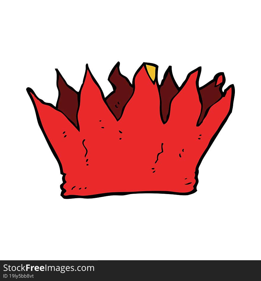 cartoon paper crown