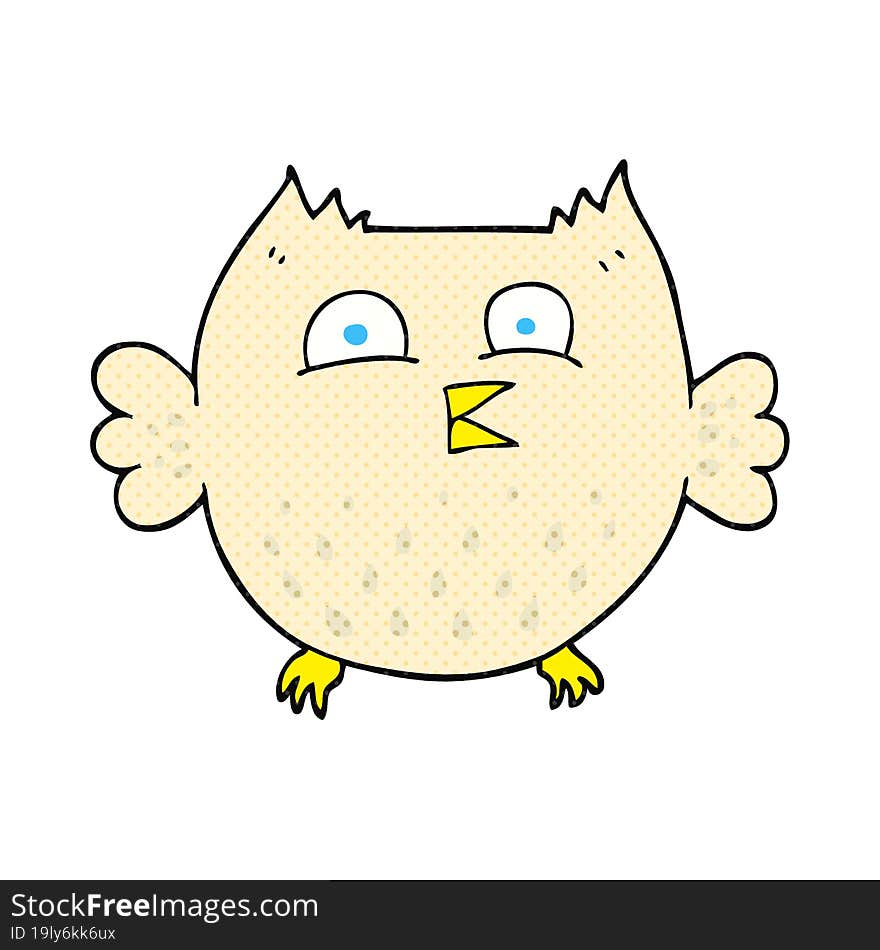 cartoon happy owl