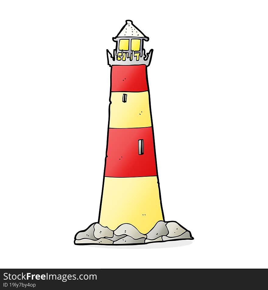 cartoon light house