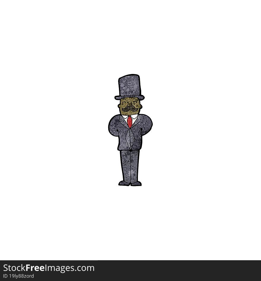 Cartoon Victorian Man