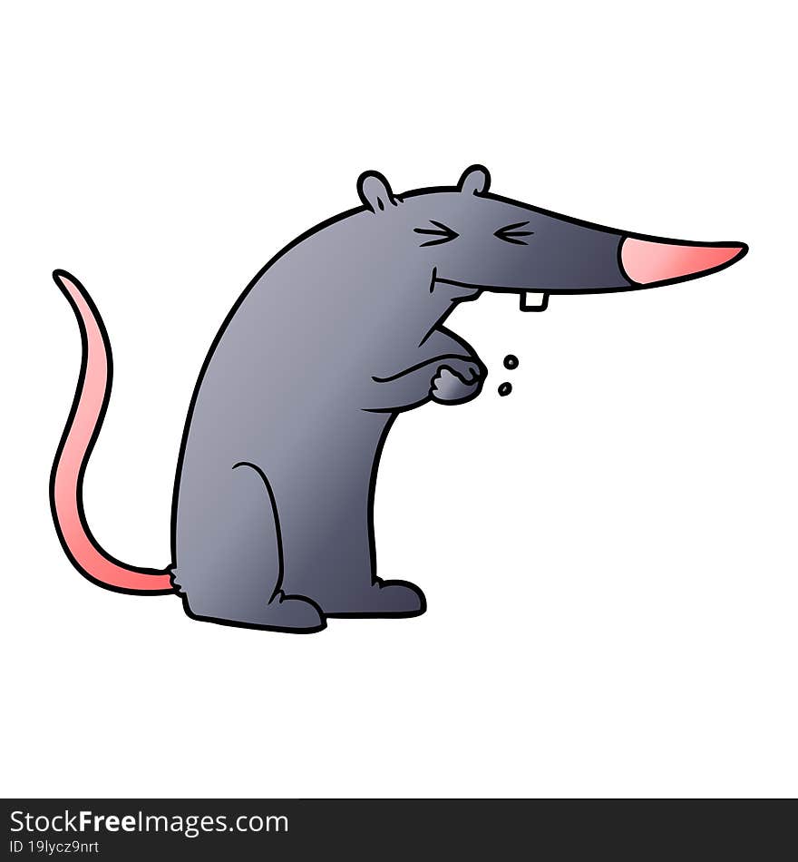 cartoon sneaky rat. cartoon sneaky rat