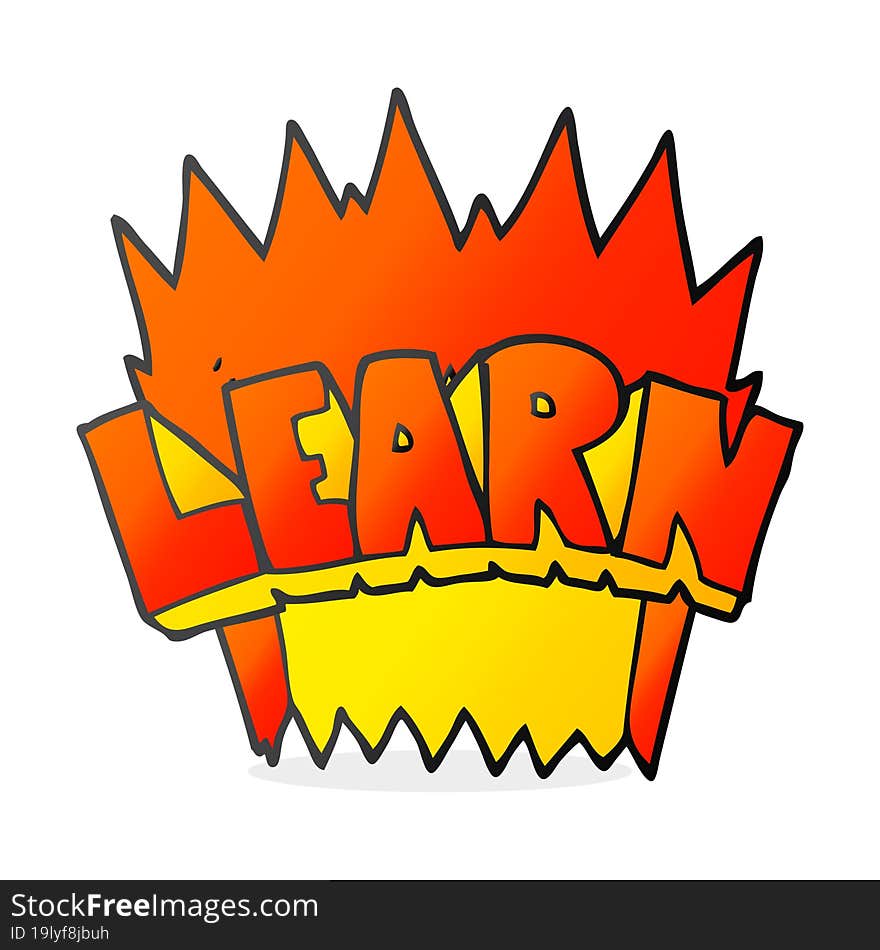 cartoon learn symbol