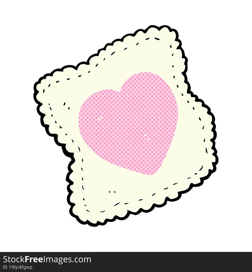 cartoon love heart handkerchief. cartoon love heart handkerchief