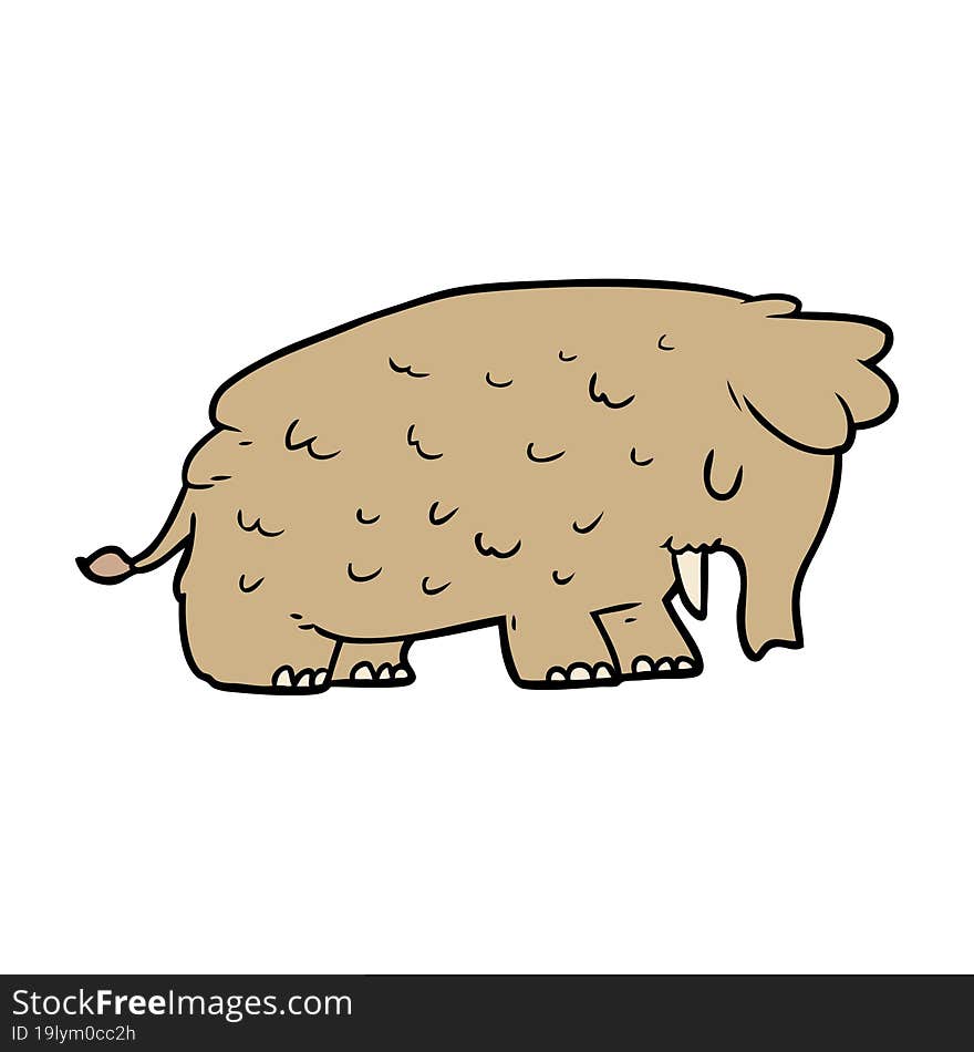 cartoon mammoth. cartoon mammoth