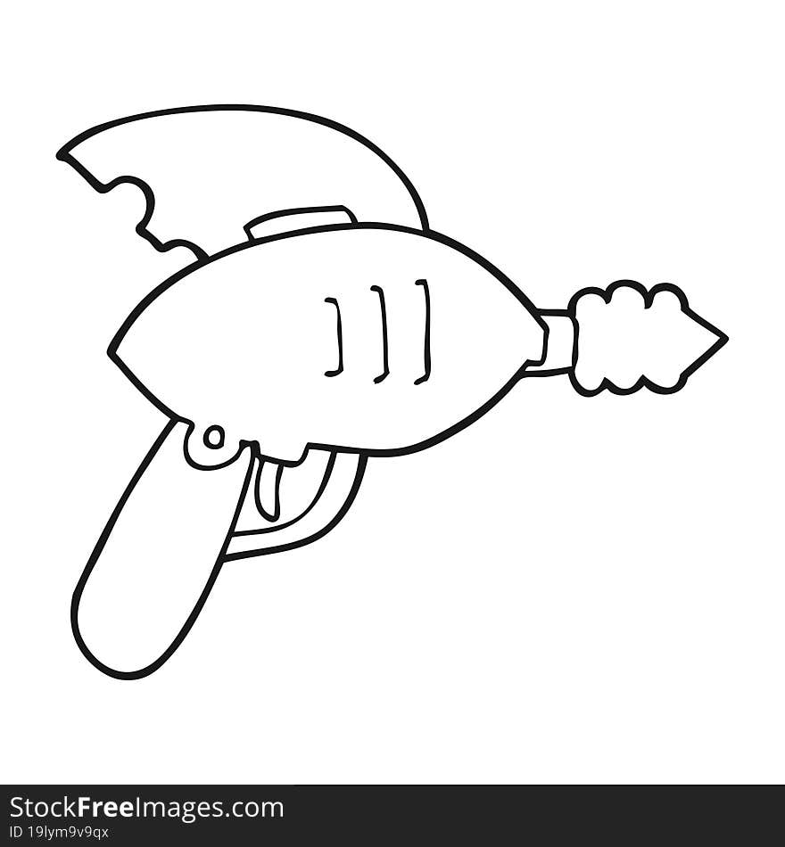 cartoon ray gun