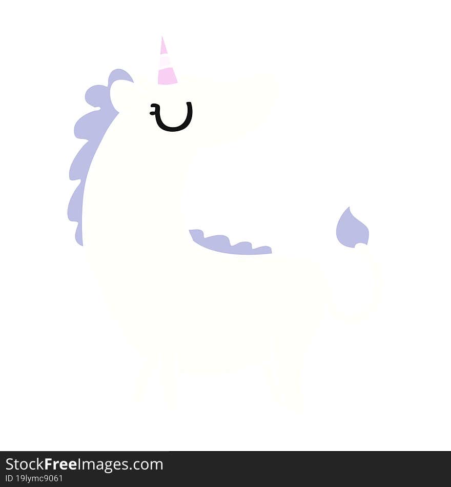 Cartoon Of Cute Kawaii Unicorn