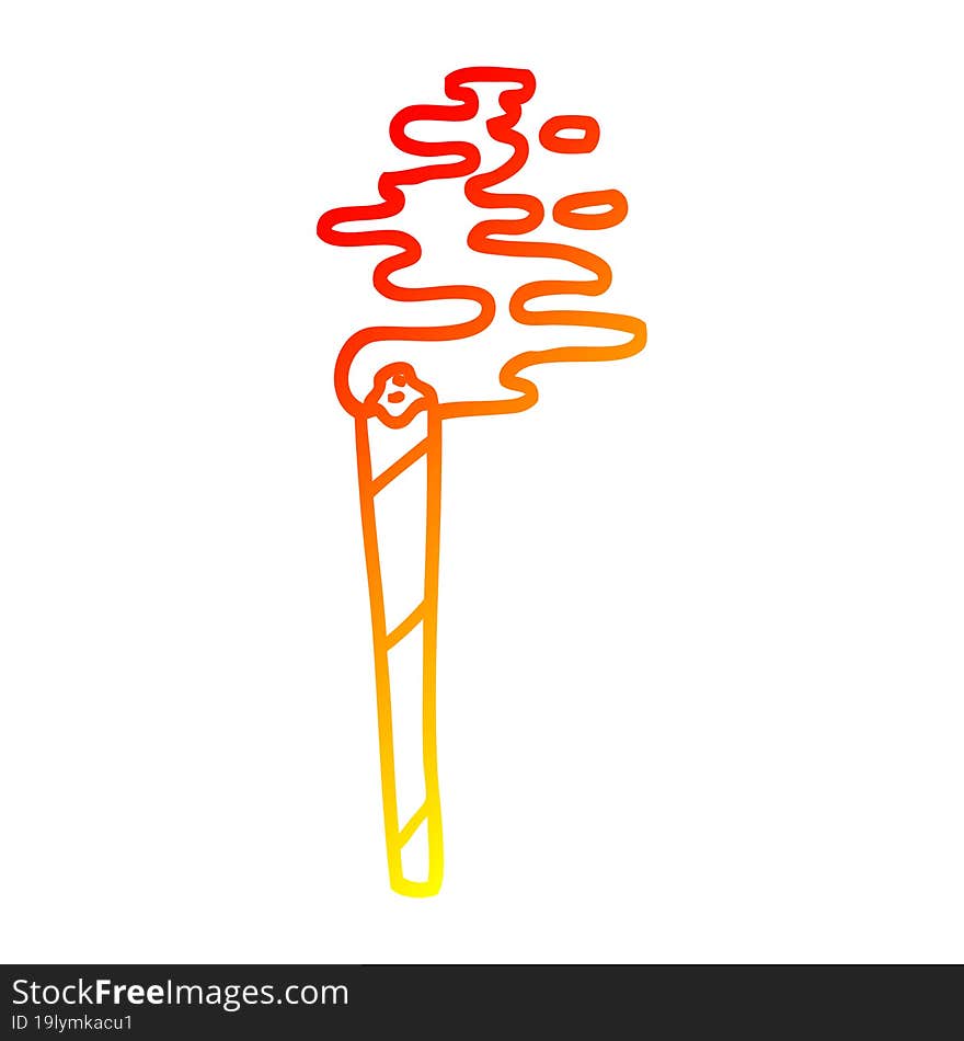 Warm Gradient Line Drawing Cartoon Medical Joint