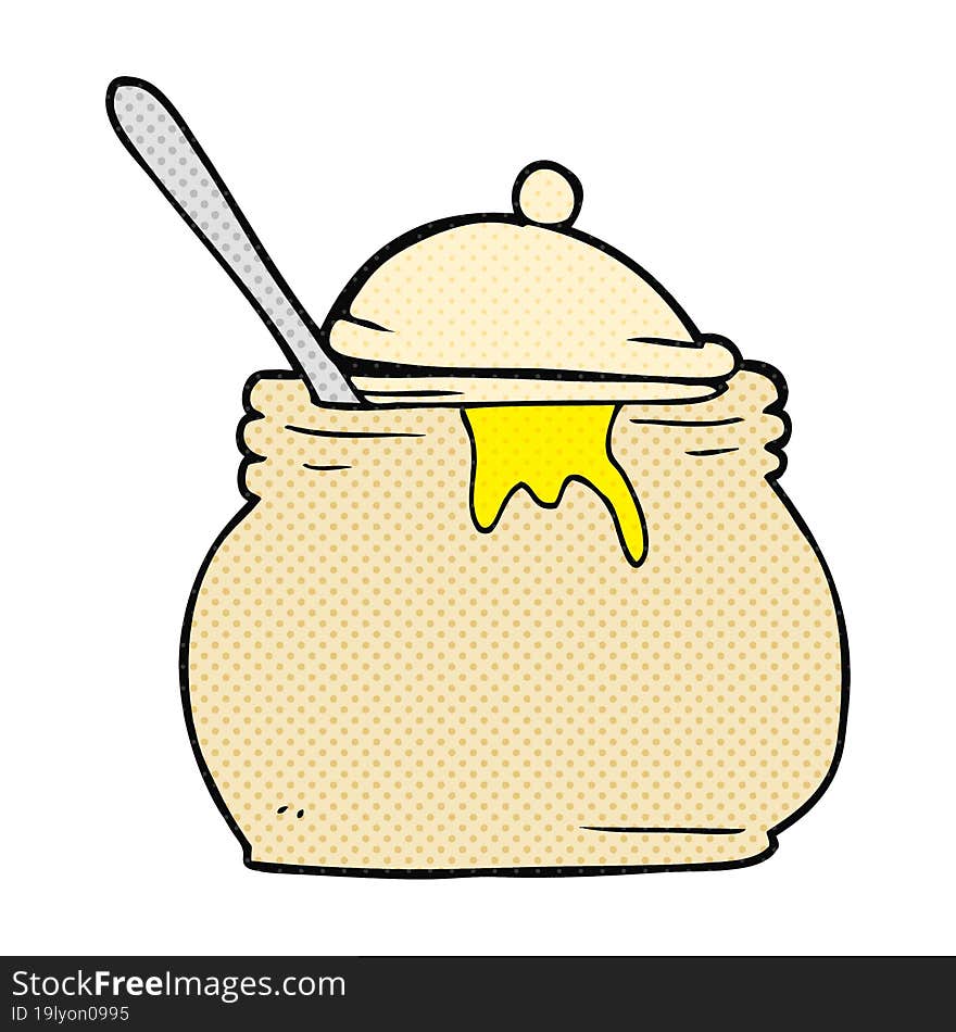 Cartoon Mustard Pot