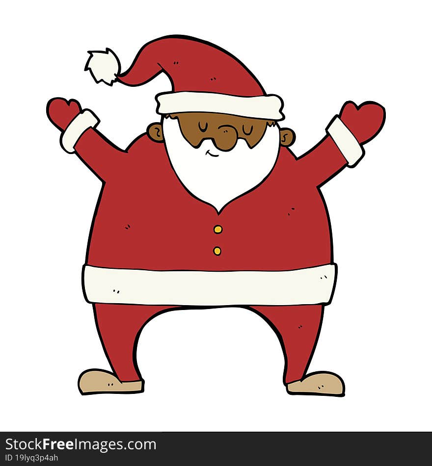 cartoon santa claus