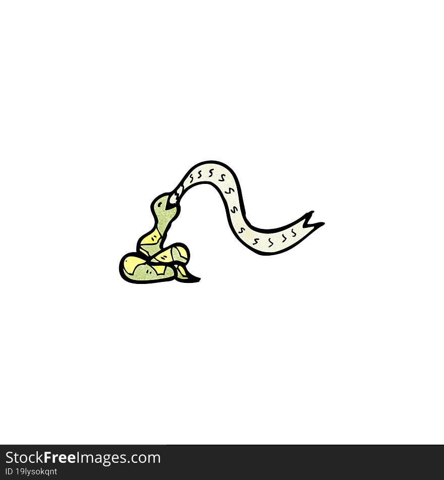 cartoon hissing snake