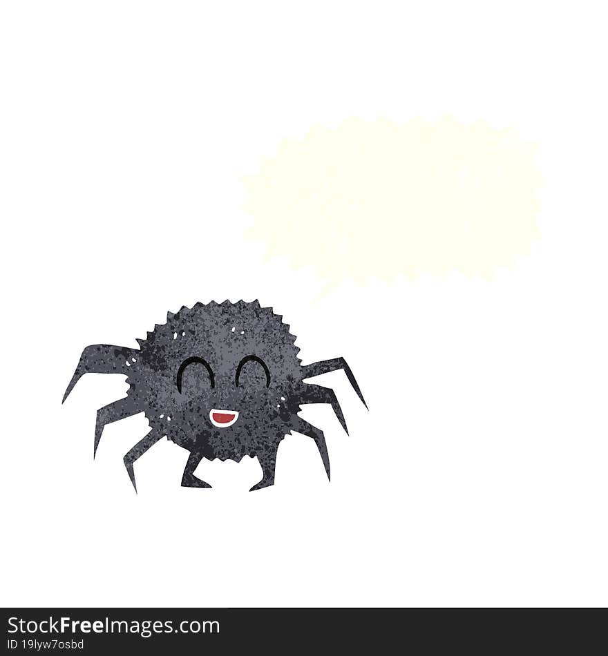 retro cartoon spider