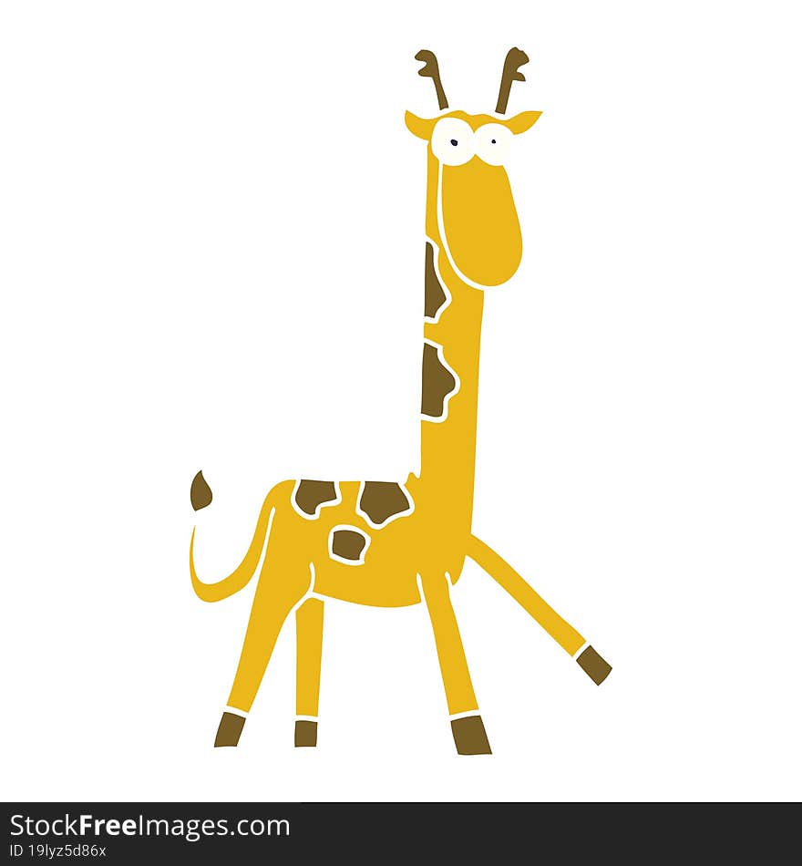 cartoon doodle funny giraffe