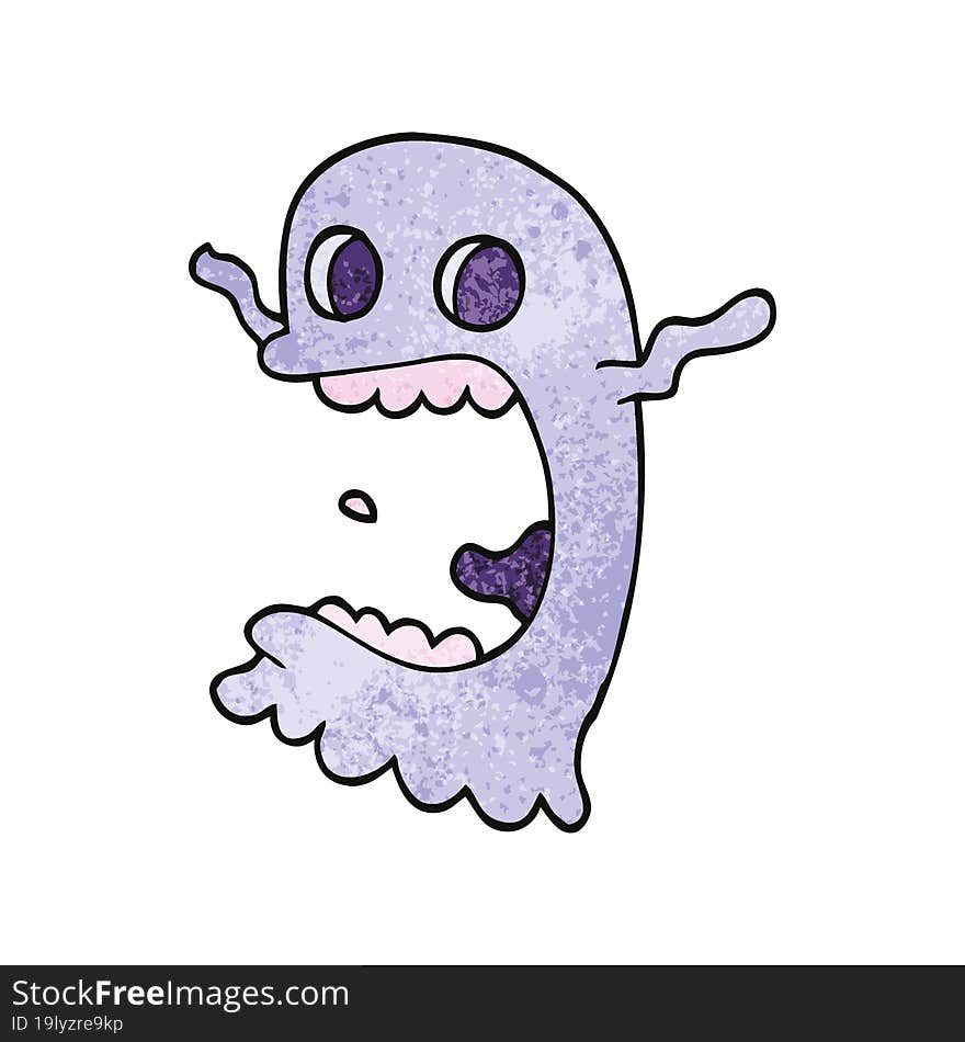 cartoon doodle spooky ghost