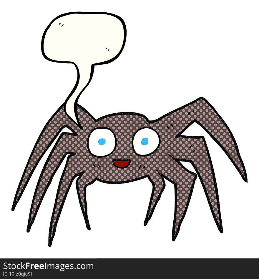 comic book speech bubble cartoon spider