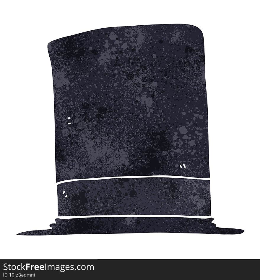 retro cartoon top hat